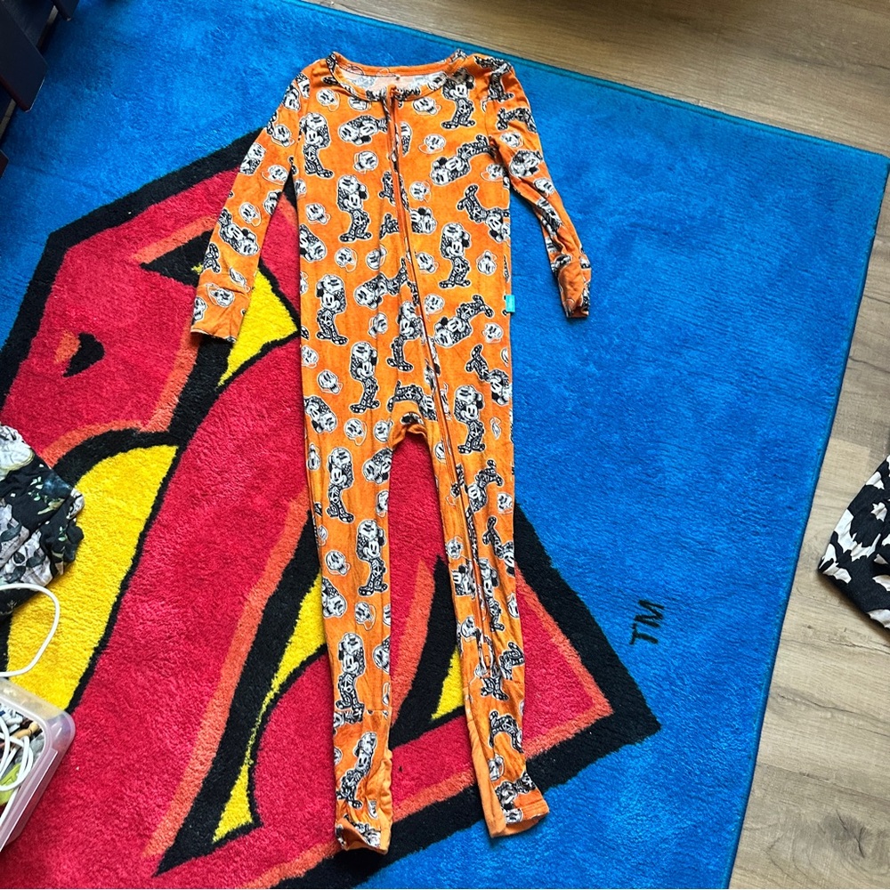 Posh Peanut Mickey Halloween Glow in the Dark Onesie!